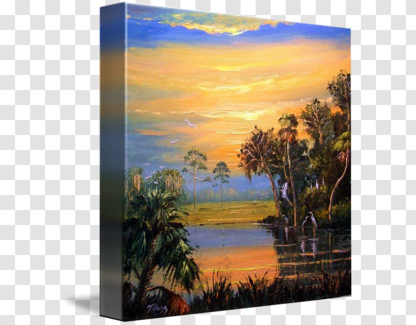 Painting Nature Ecosystem Picture Frames Tropics - Sky Transparent PNG