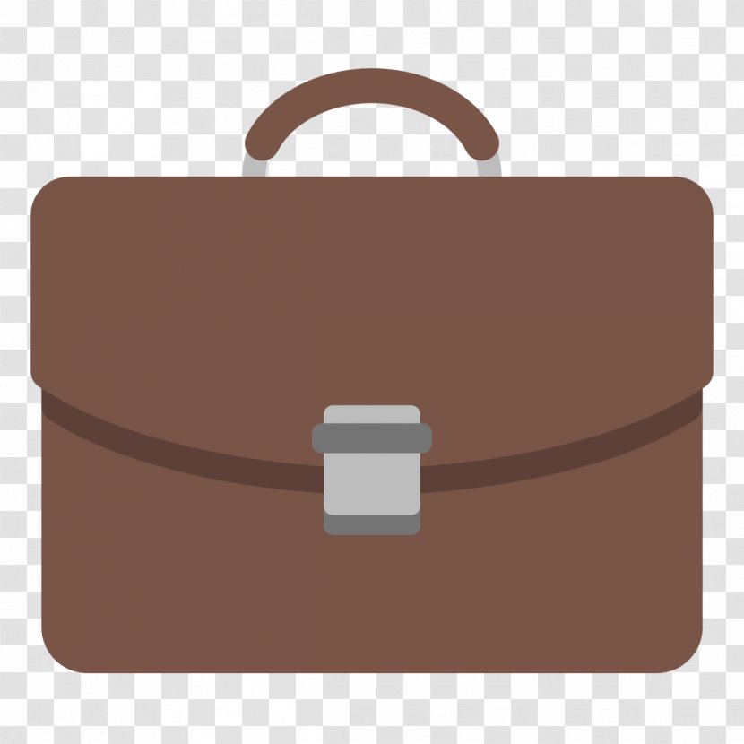 Briefcase Emoji Object Meaning Suitcase - Beige Transparent PNG