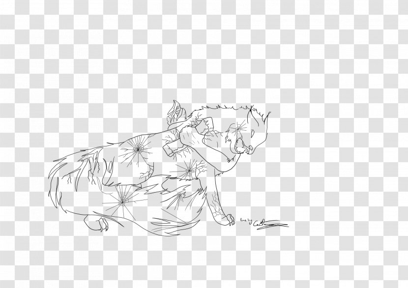 Canidae Cat Drawing Dog Sketch - Artwork - Lying Transparent PNG