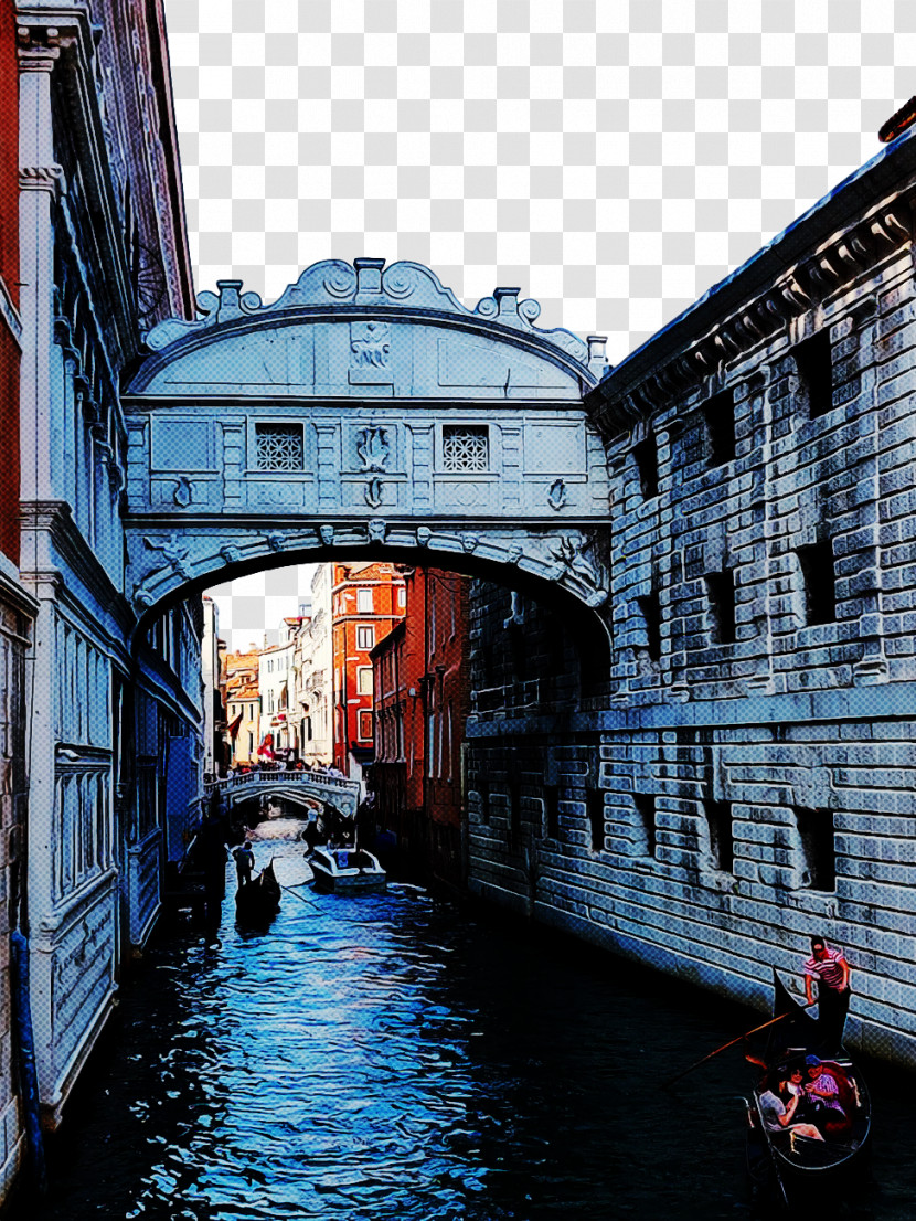 Waterway Canal Gondola Boat Town Transparent PNG