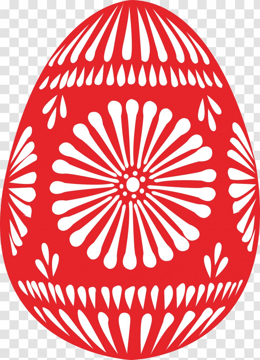 Red Easter Egg Clip Art - Symmetry Transparent PNG