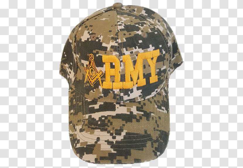 Baseball Cap Freemasonry Hat Velcro - Military Camouflage Transparent PNG