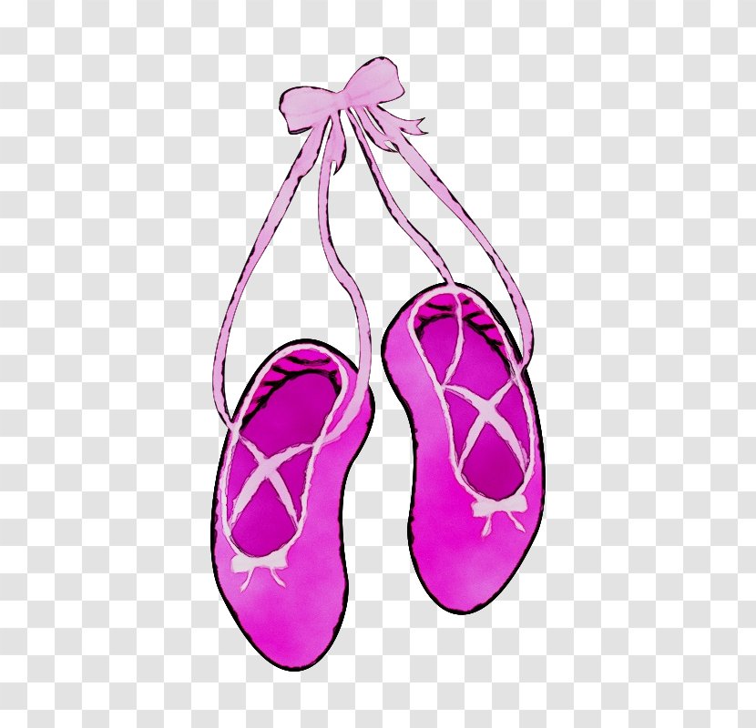 Ballet Shoe Slipper Clip Art - Purple - Violet Transparent PNG