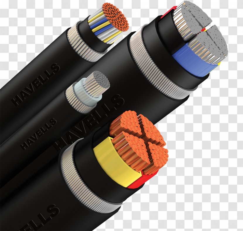 Electrical Cable Power Steel Wire Armoured Wires & SY Control - Havells Transparent PNG