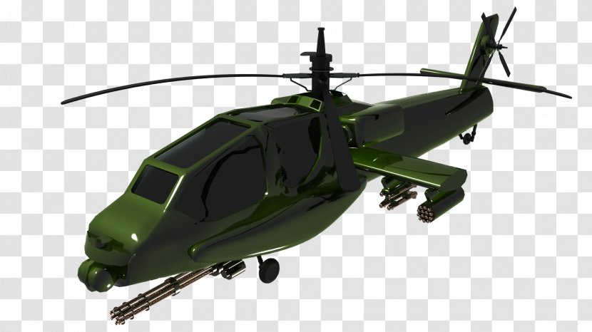 Helicopter Aircraft Boeing AH-64 Apache 3D Computer Graphics - Rotorcraft Transparent PNG