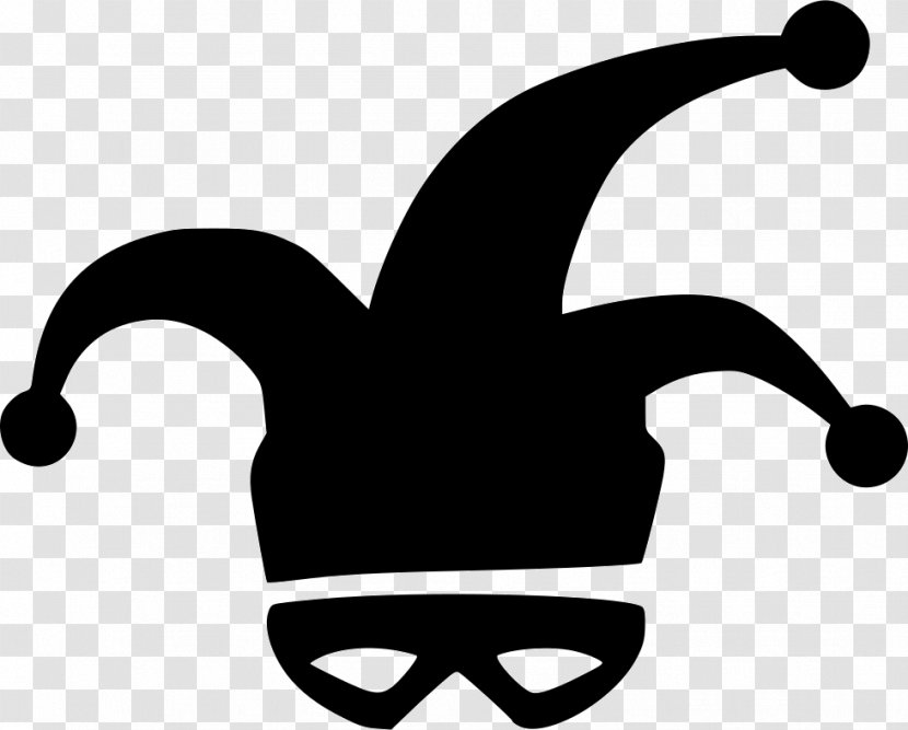Joker Clown Clip Art - Symbol - Black And White Hat Transparent PNG
