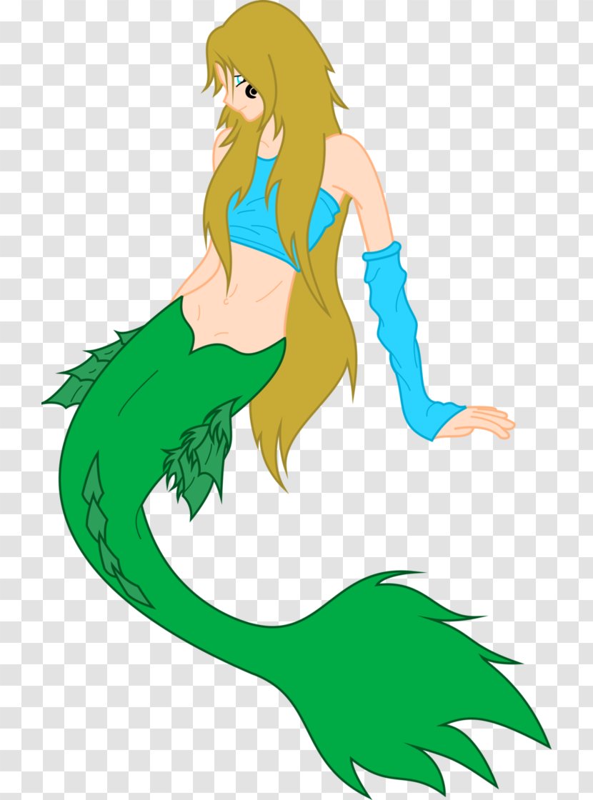 Mermaid Legendary Creature - Cartoon - Vector Transparent PNG