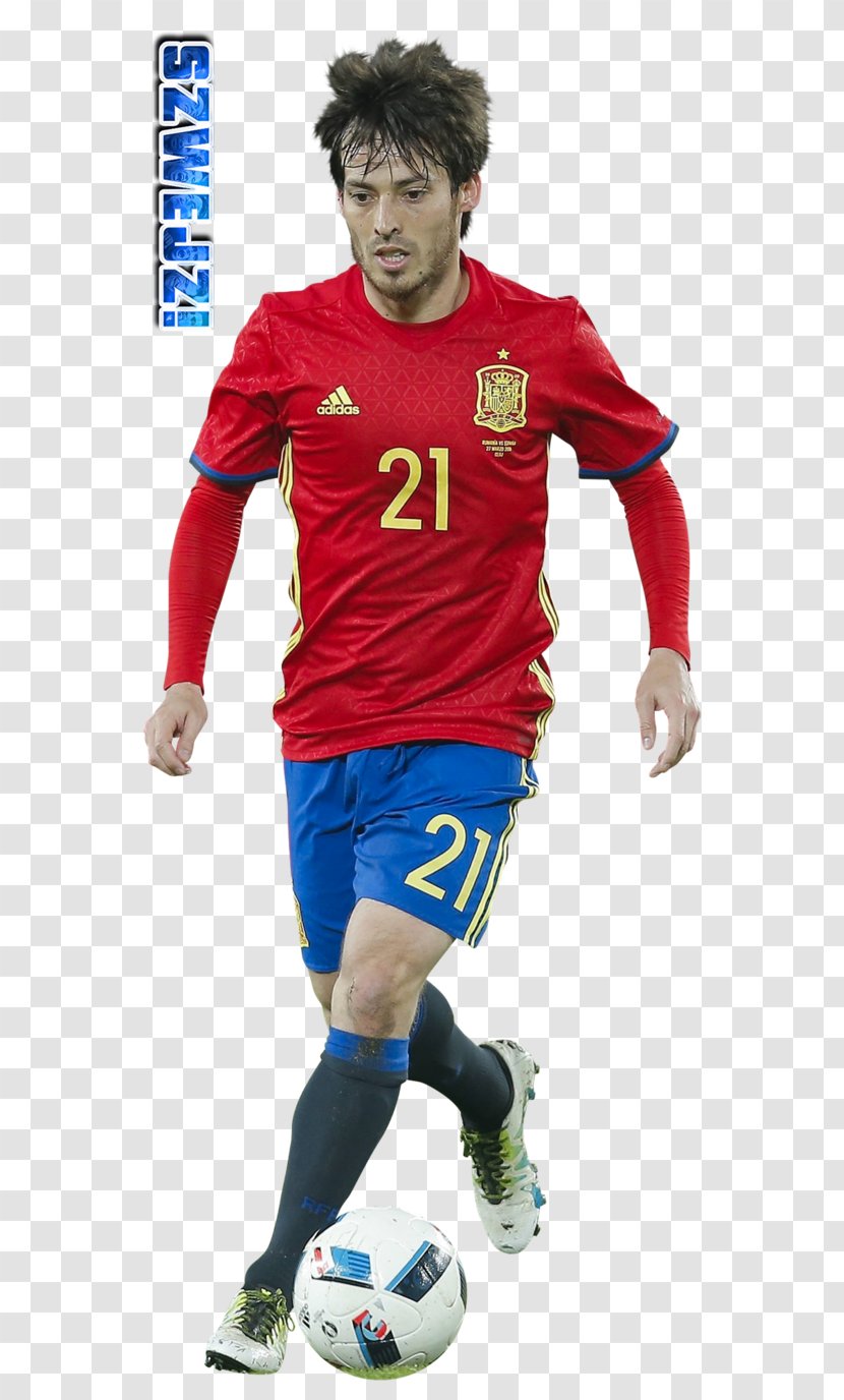 Álvaro Morata Jersey Spain National Football Team Soccer Player Sport - David Silva Transparent PNG