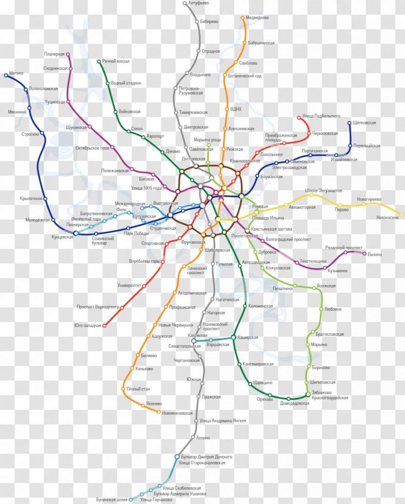 Moscow Metro Rapid Transit Commuter Station Komsomolskaya Leningradsky Railway - Frame - Map Transparent PNG