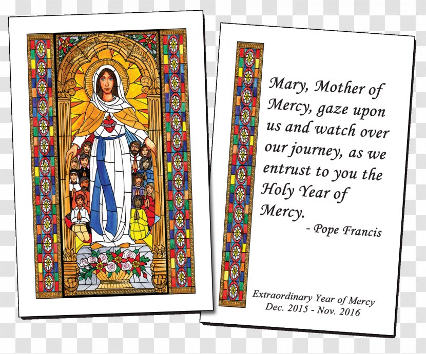 Saint Stained Glass Catholic Church Extraordinary Jubilee Of Mercy - Holy Mary Transparent PNG
