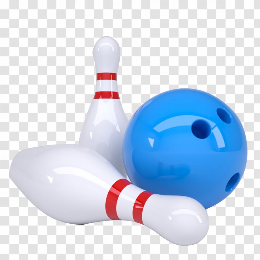 Bowling Ball Pin Ten-pin - Plastic - Blue Transparent PNG