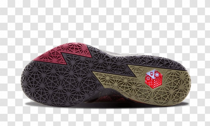 Slipper Nike KD VI Shoe Flip-flops - Magenta - Red Black Kd Shoes Transparent PNG