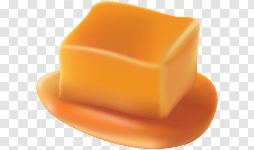 Caramel Ice Cream Cones Clip Art - Orange Transparent PNG