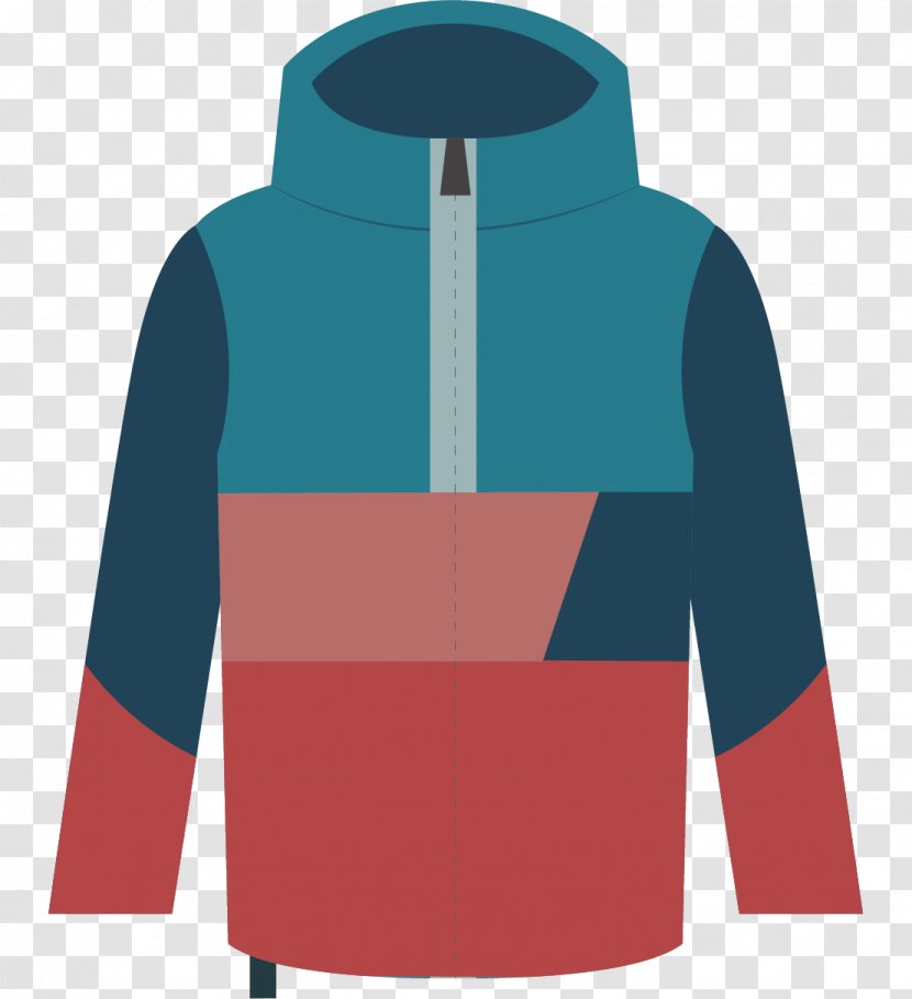 Clothing Designer - Electric Blue - Winter Coat Sweater Transparent PNG