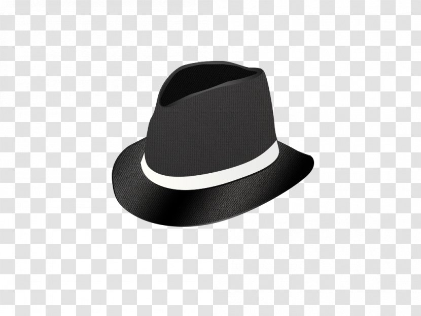 Black Hat Fedora - Designer Transparent PNG