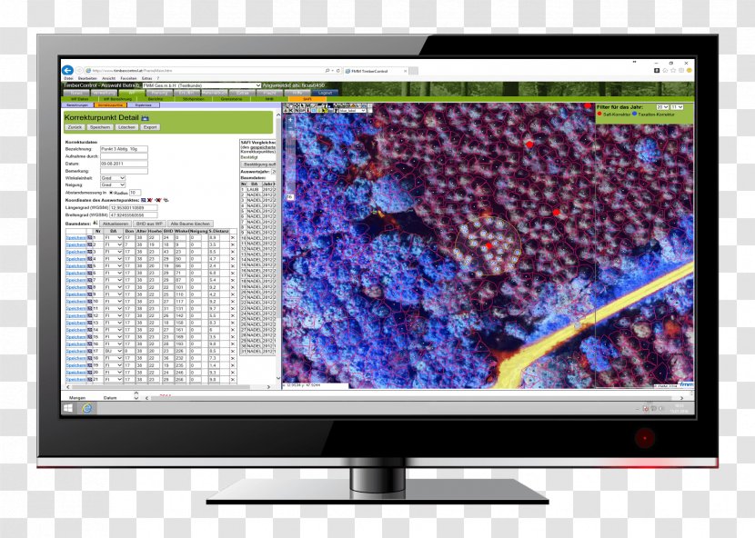 LCD Television Forest Inventory Computer Monitors Management - Lcd Tv - Mapping Software Transparent PNG
