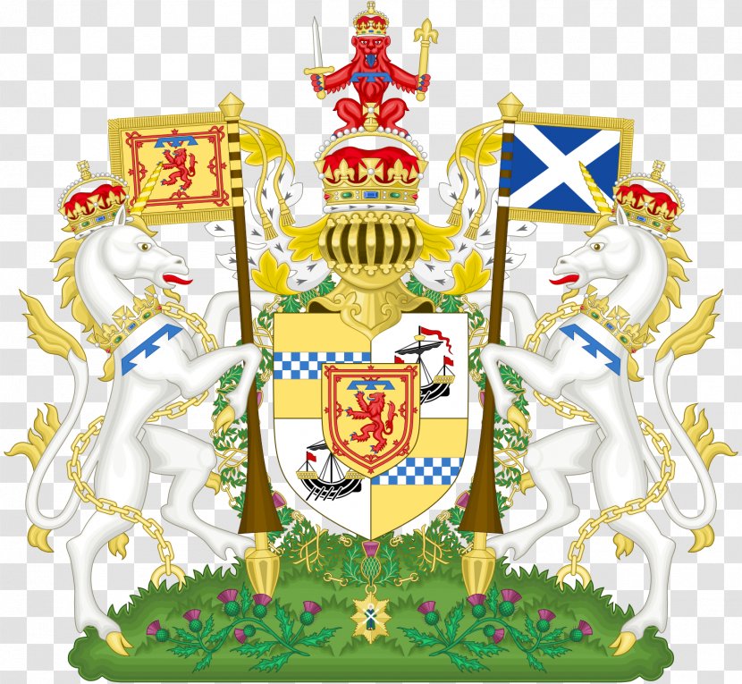 Kingdom Of Scotland Royal Arms Coat The United - National - Unicorn Transparent PNG