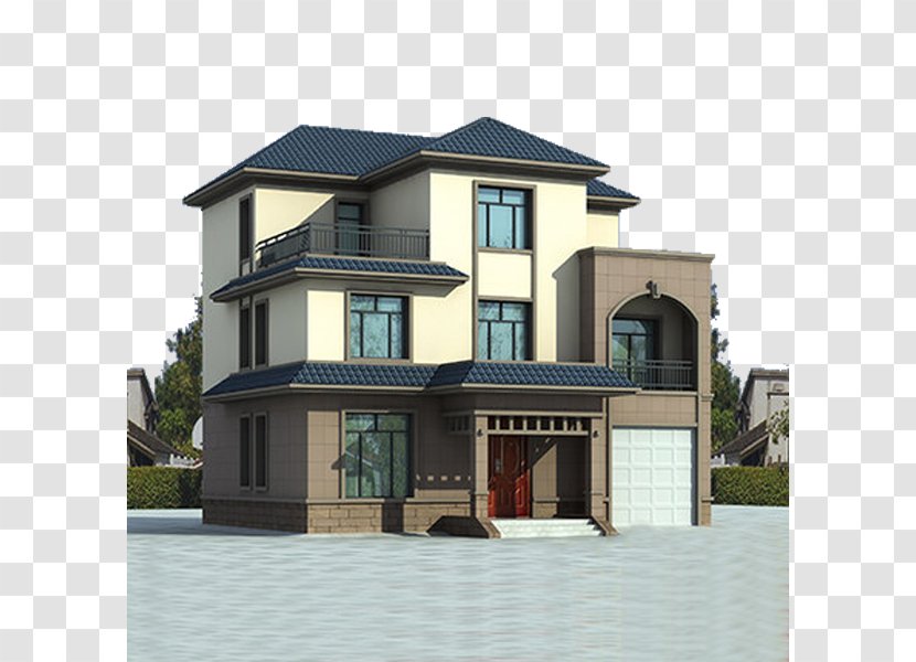 Facade Architecture Villa Floor Plan - Estate - Building Transparent PNG