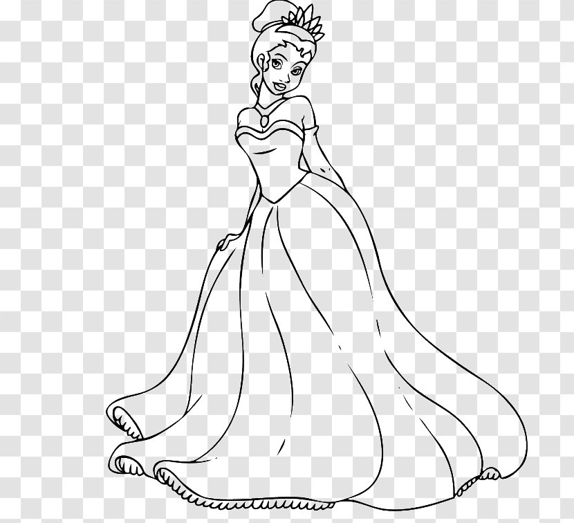 Tiana Belle Ariel Disney Princess Drawing - Woman Transparent PNG