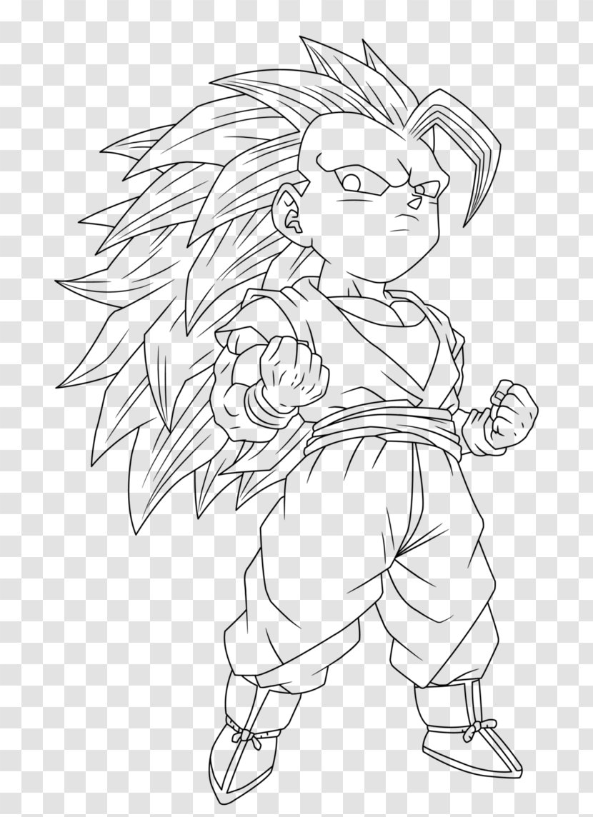 Goku Vegeta Gohan Goten Super Saiya - Cartoon Transparent PNG