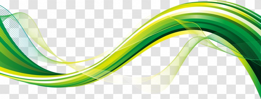 Green Download - Flowing Wave Vector Material Transparent PNG
