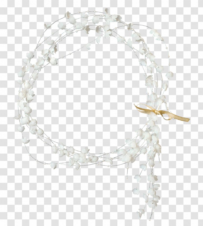 White Picture Frame Photography Wreath - Flower - Fancy Garland Transparent PNG