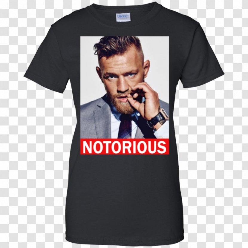 Conor McGregor: Notorious T-shirt Hoodie Floyd Mayweather Jr. Vs. McGregor - Brand Transparent PNG