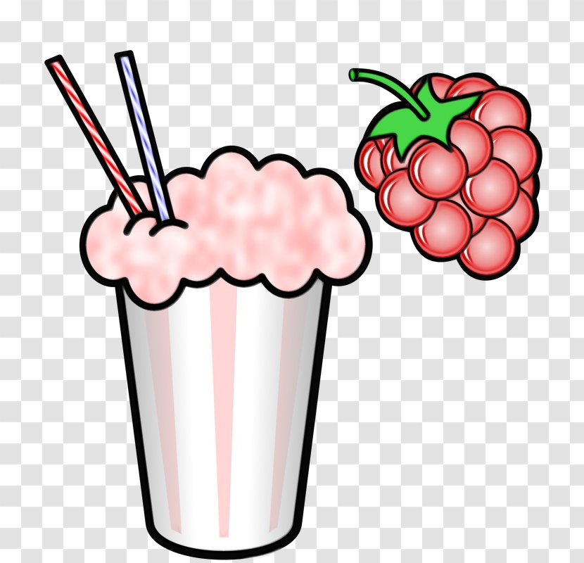 Milkshake - Wet Ink - Smoothie Raspberry Transparent PNG