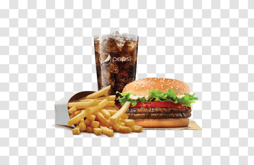 Whopper Cheeseburger French Fries Hamburger Fast Food - Recipe - Burger Transparent PNG