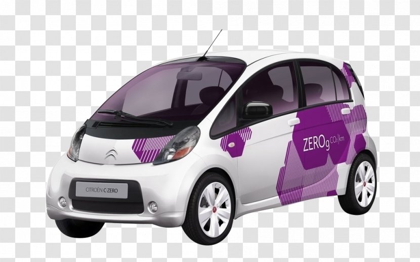 Mitsubishi I-MiEV Citroxebn Car Electric Vehicle Motors - Czero - Purple Transparent PNG