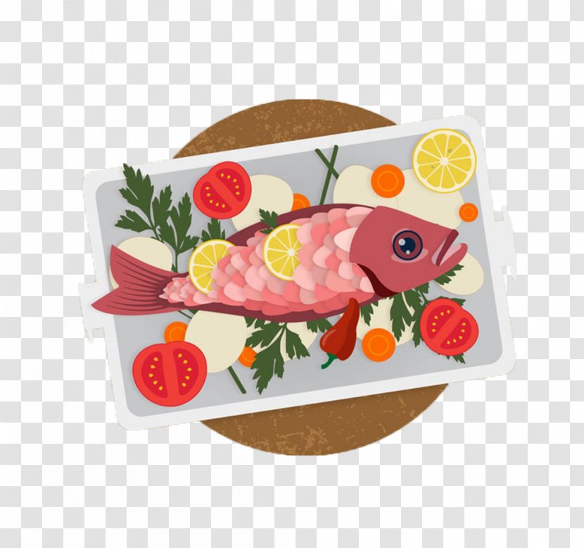Sashimi Fish Cooking Food - Flower - Braised On The Chopping Block Transparent PNG
