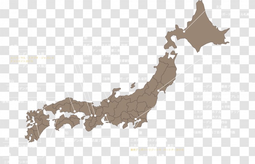 World Map Clip Art Vector Graphics Japan - Mapa Polityczna - Landscape Transparent PNG