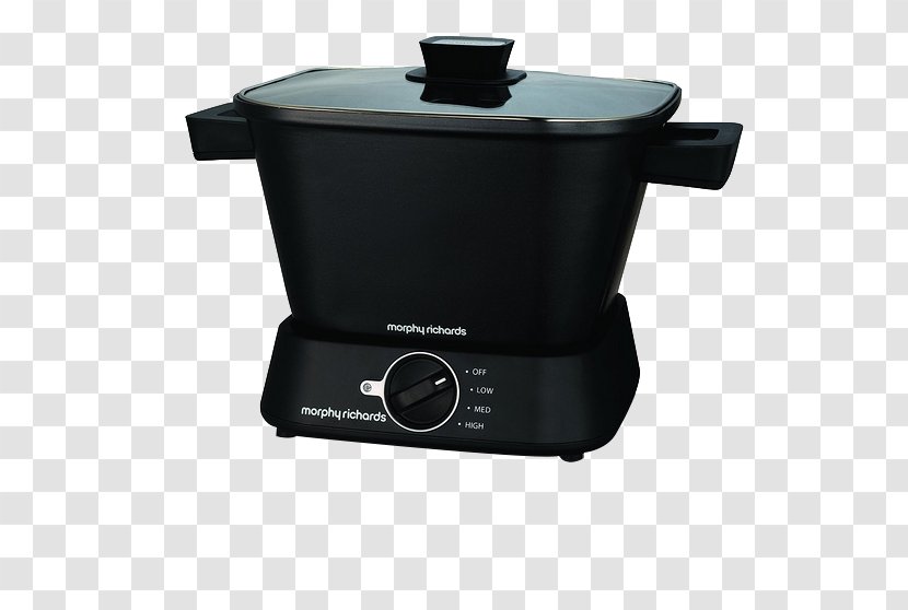 Slow Cookers Morphy Richards Hob Cooking - Kitchen Appliance - Simple Black Rice Cooker Transparent PNG