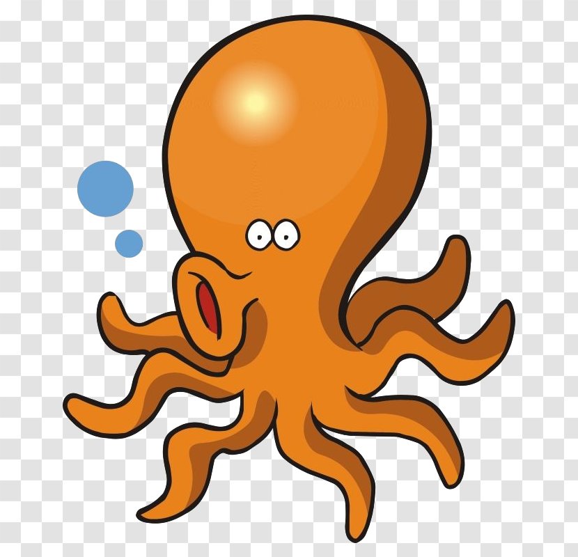 Clip Art Octopus Openclipart Free Content Image - Organism - Fish Transparent PNG