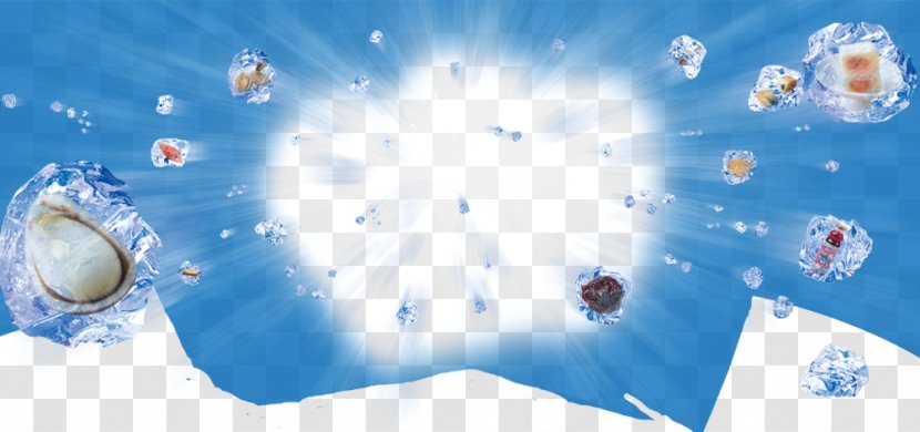 Desktop Wallpaper Ice Cube - Sky - Flying Background Transparent PNG
