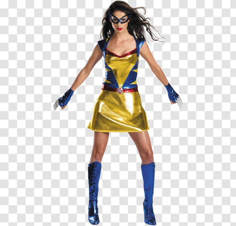 Wolverine Halloween Costume Woman Superhero - Watercolor Transparent PNG