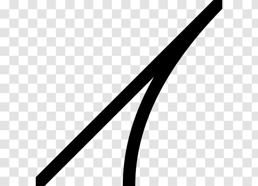Line Angle - Black And White - Railroad Tracks Transparent PNG