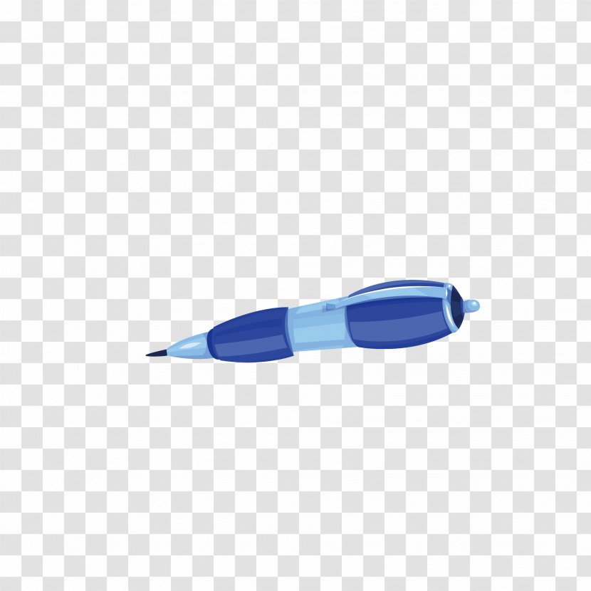 Paper Pen Stationery - Electric Blue Transparent PNG