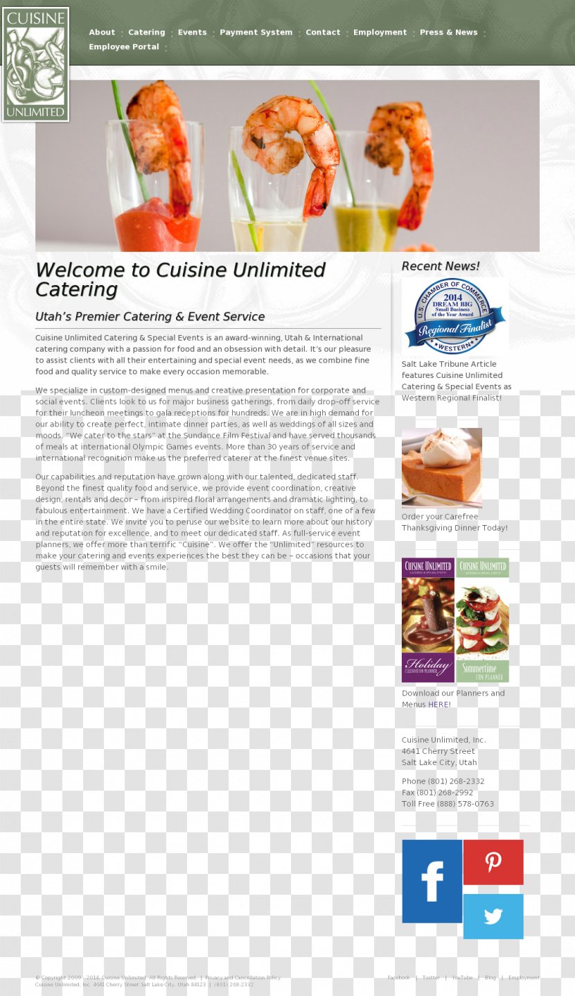 Web Page Food Recipe - Brochure - World Wide Transparent PNG