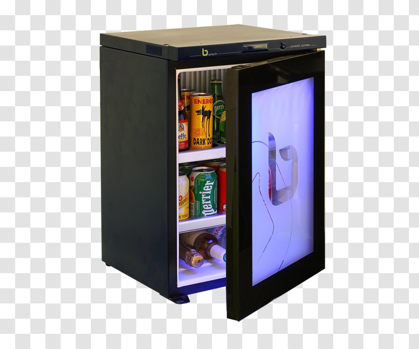 Absorption Refrigerator Minibar Hotel Home Appliance - Frosted Glass Blur Effect Transparent PNG