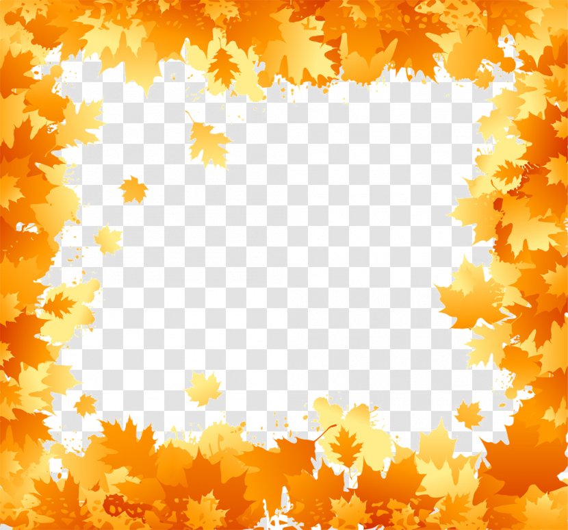 Autumn Leaf Color Clip Art - Orange - Maple Background Transparent PNG