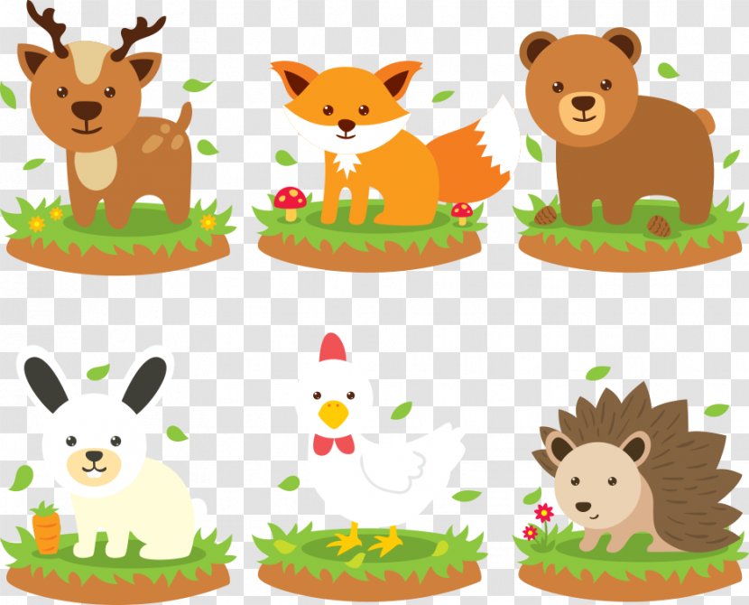 Hedgehog Animal Clip Art - Cartoon - Vector Hedgehogs And Foxes Transparent PNG
