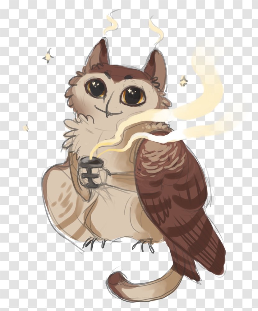 Owl Digital Art - Bird - Q Version Of The Lovely Transparent PNG