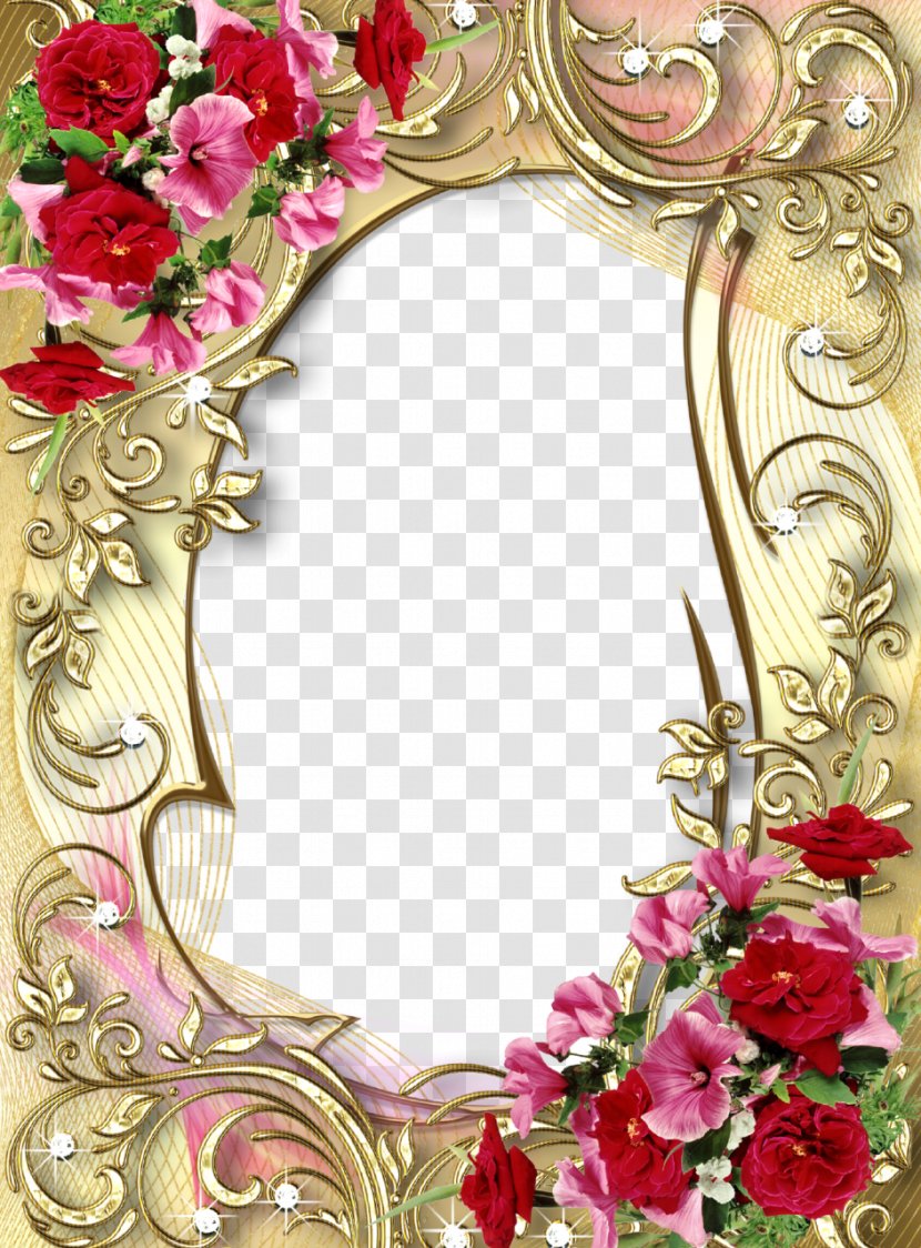 Picture Frames Desktop Wallpaper Molding - Garden Roses - Photo Frame Transparent PNG