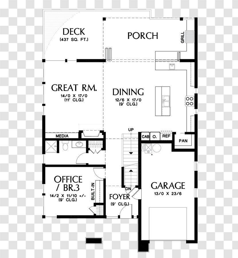 Floor Plan House - Modern Kitchen Room Transparent PNG