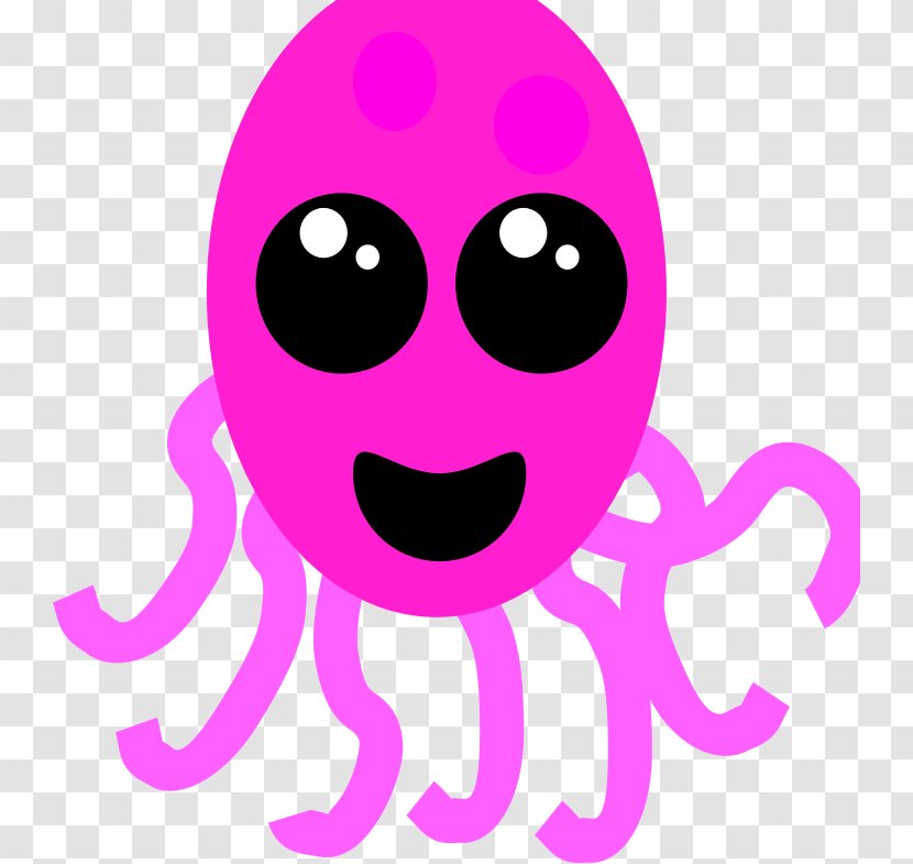 Octopus Suction Cup Clip Art - Smiley - OCTOPUS Clipart Transparent PNG