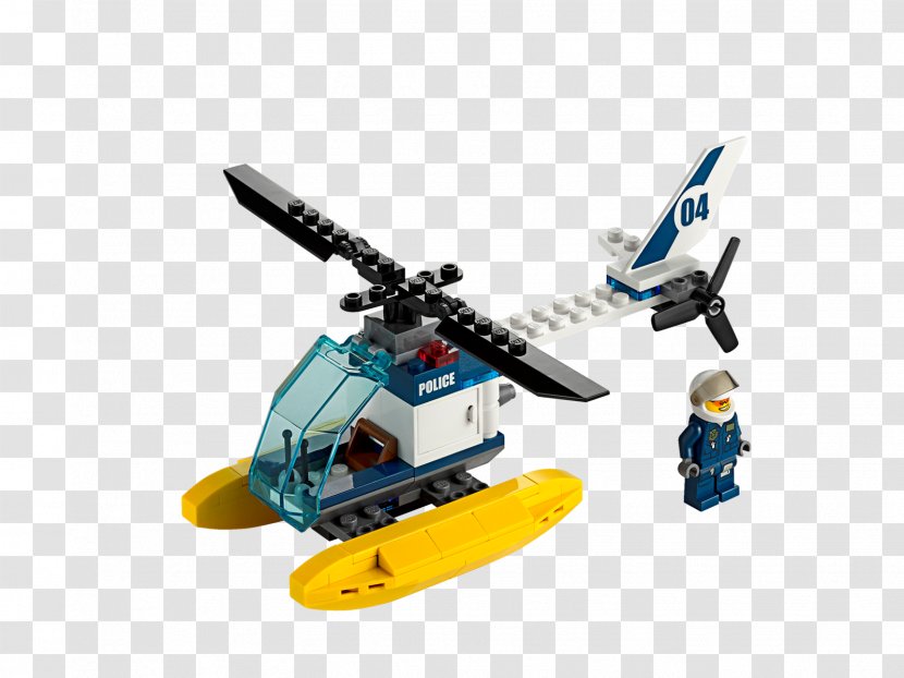 Helicopter Amazon.com LEGO 60068 City Crooks' Hideout Lego Police Aviation - Aircraft Transparent PNG