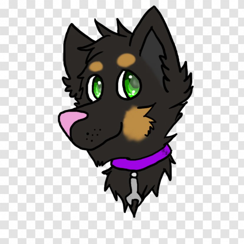 Whiskers Dog Kitten Black Cat - Carnivore Transparent PNG