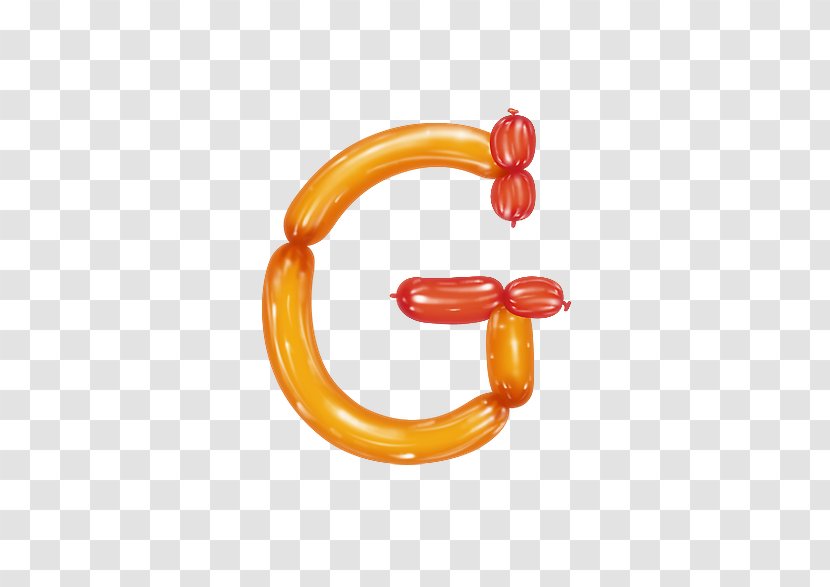 Letter G X - Body Jewelry - Balloon Transparent PNG