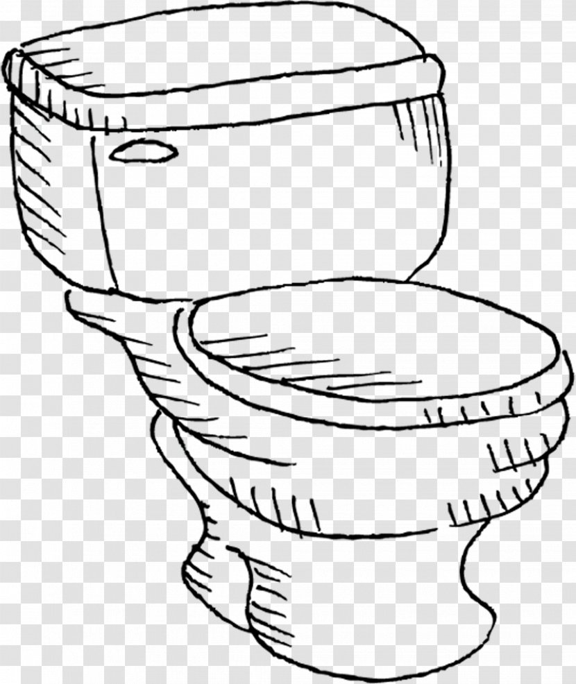 Toilet Seat Line Art Cartoon - Comics - Hand-painted Transparent PNG